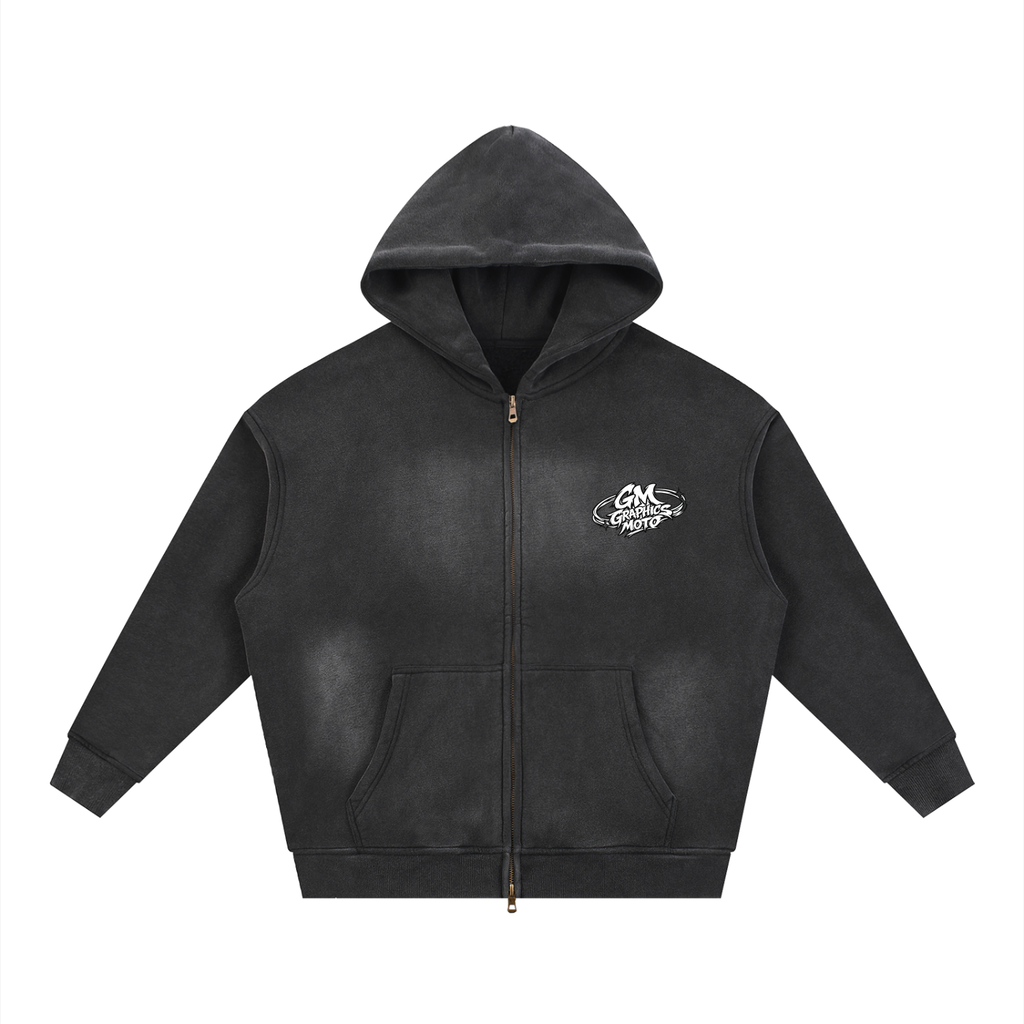 "GRAPHICS MOTO SPECIAL" Zipper Hoodie