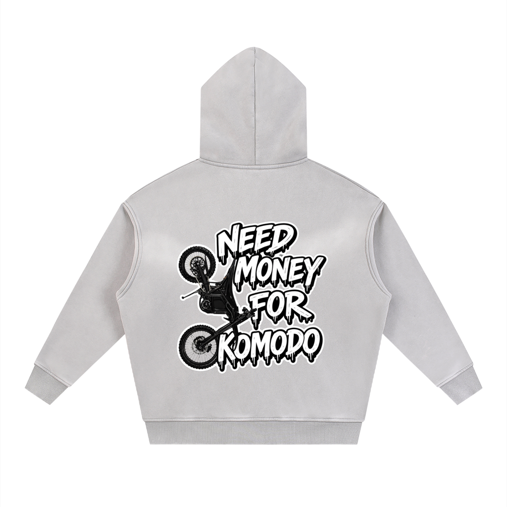 "NEED MONEY FOR KOMODO"  Zipper Hoodie
