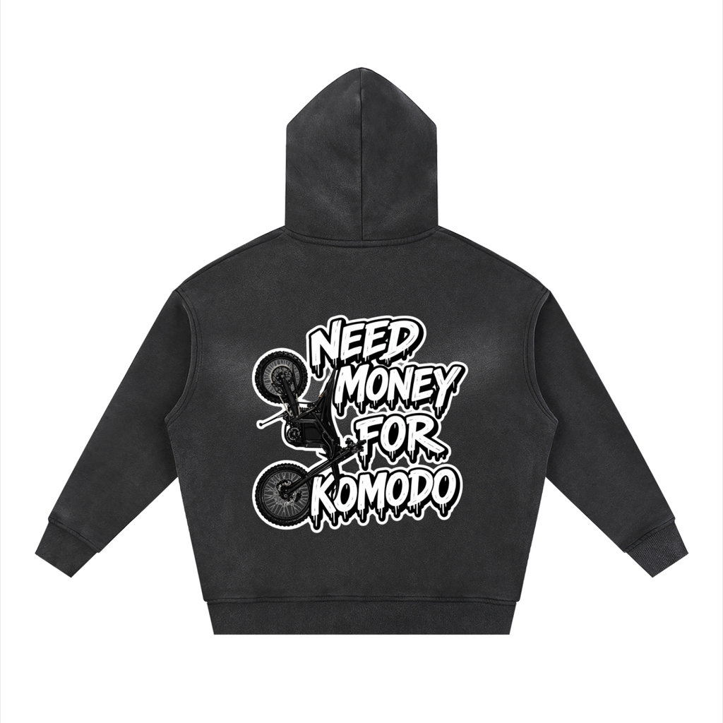 "NEED MONEY FOR KOMODO"  Zipper Hoodie