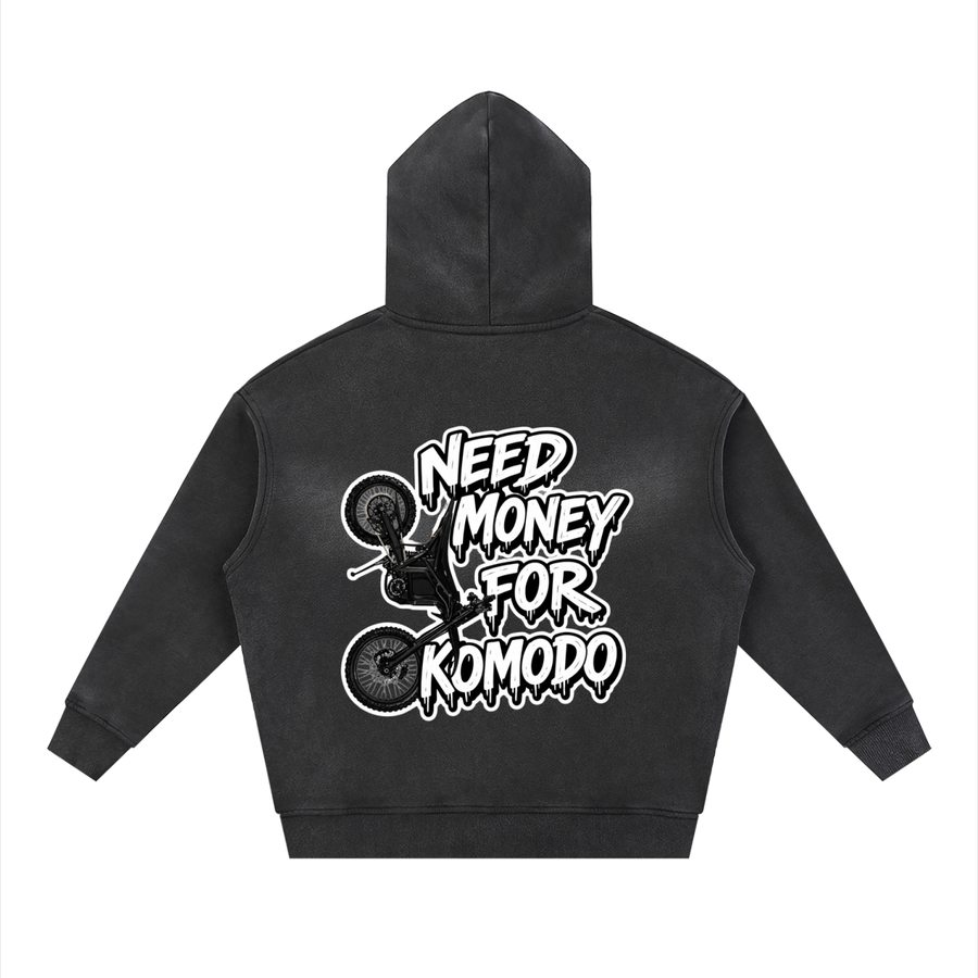 "NEED MONEY FOR KOMODO" Zipper Hoodie